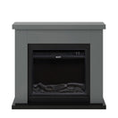 Changer Chimenea eléctrica gris con mando a distancia y diseño moder 2 image