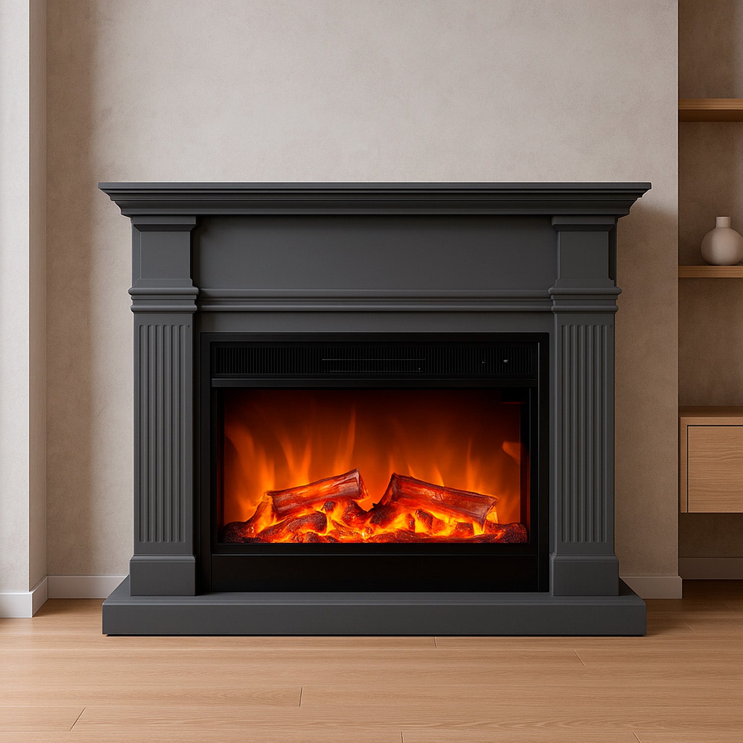 Sined Caminocalderaxxlgrigio Caminetto Elettrico Sined Caldera Xxl Grigio Eleganza Moderna e Fiamma Realistica Per Casa e Ufficio Acquisto Sicuro e Consegna Veloce