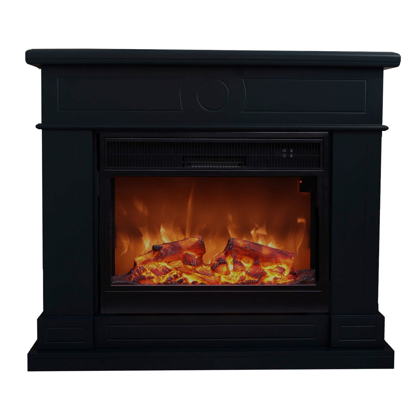 Chimenea eléctrica Lipari negra: diseño elegante y funcional