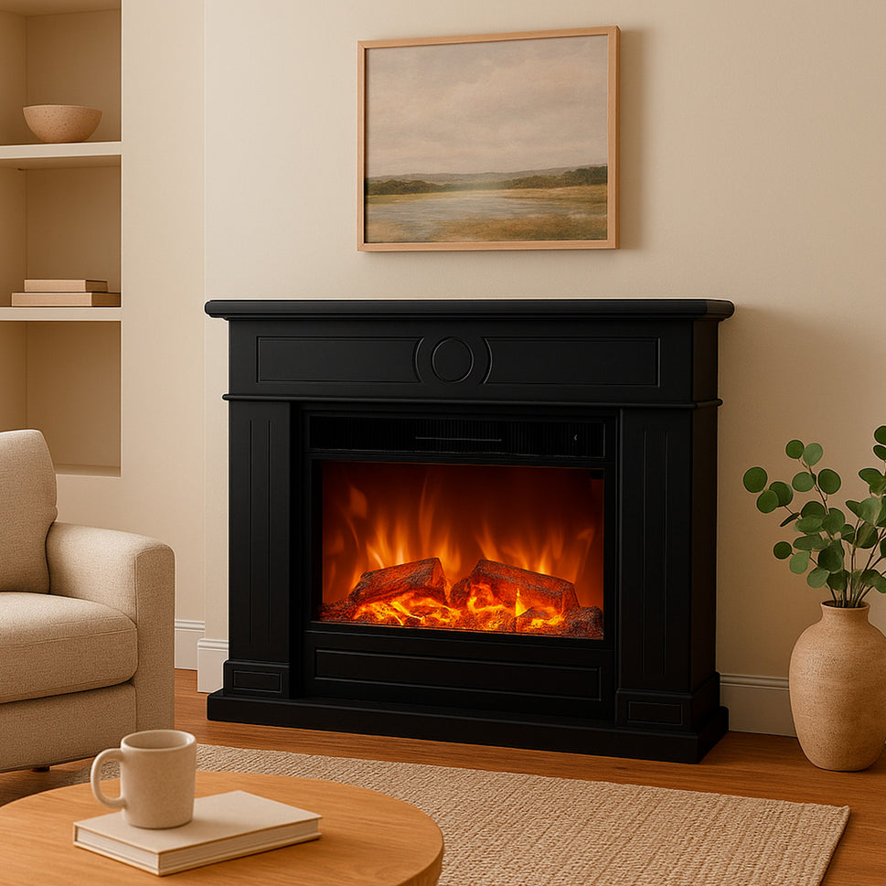 Sined Caminoliparixxlnero Caminetto Elettrico Sined Caminoliparixxl Nero Eleganza Calore e Design In Ogni Ambiente Investimento Sicuro Con Garanzia e Consegna Veloce