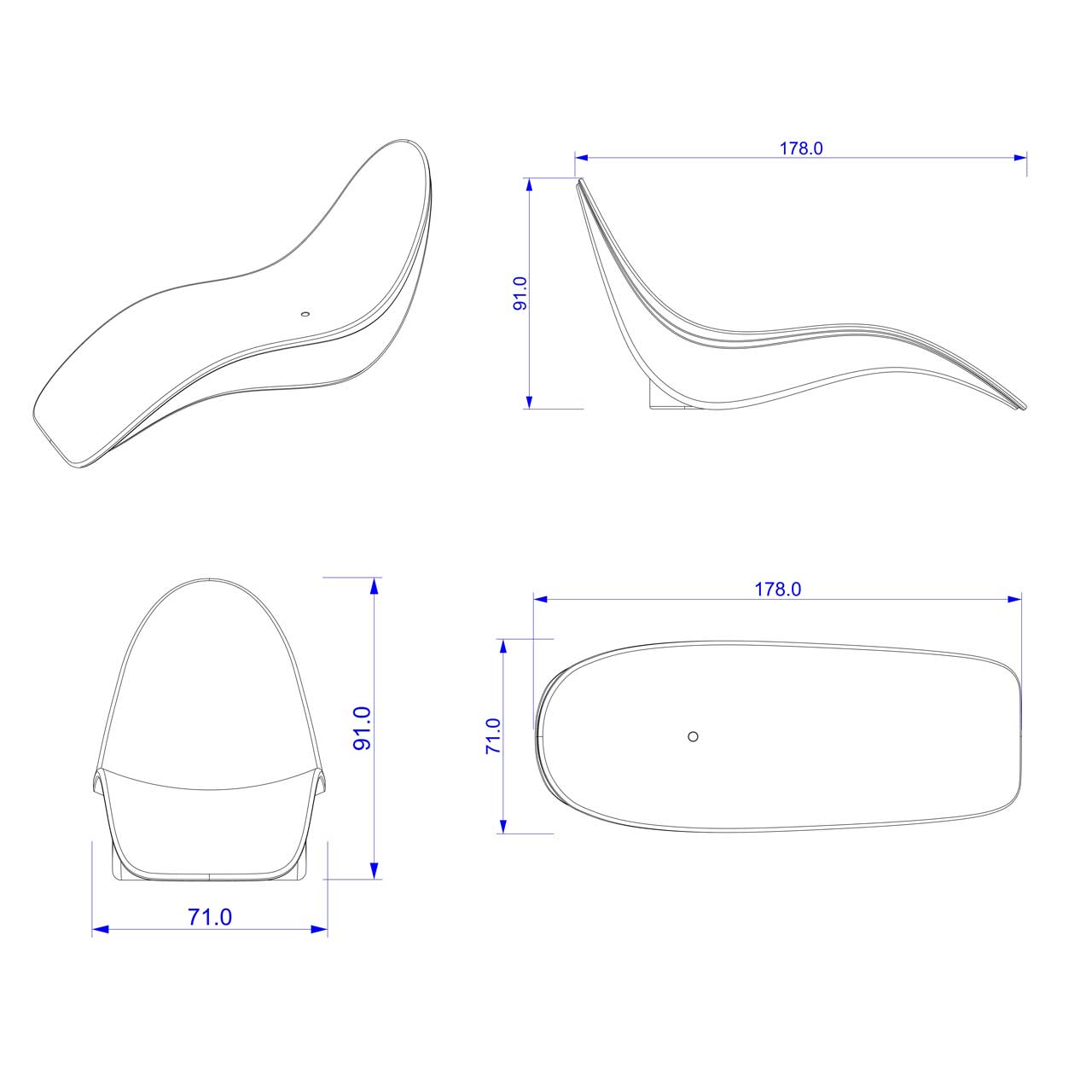 Chaise longue sined sirio blanca: diseño moderno, alta calid