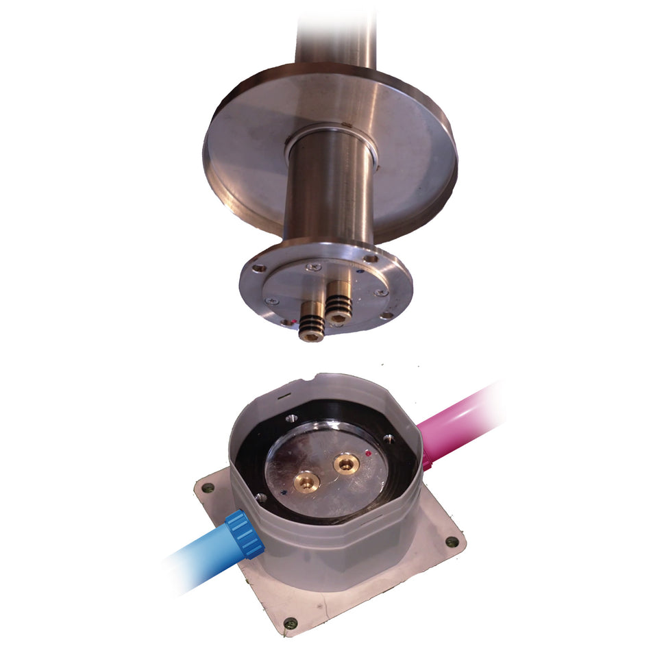 Sined Douche avec Boîte Système de Fixation Rapide Douches en Acier Inoxydable avec Boîte Pour l'Installation Sécurisée et Facile de Douches en Acier Inoxydable en Plein Air avec Connexion d'Eau Chaude/Froide