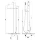 Mudar para a imagem Miniducha de acero inoxidable Sined Carloforte Oro Rosa: ele 3