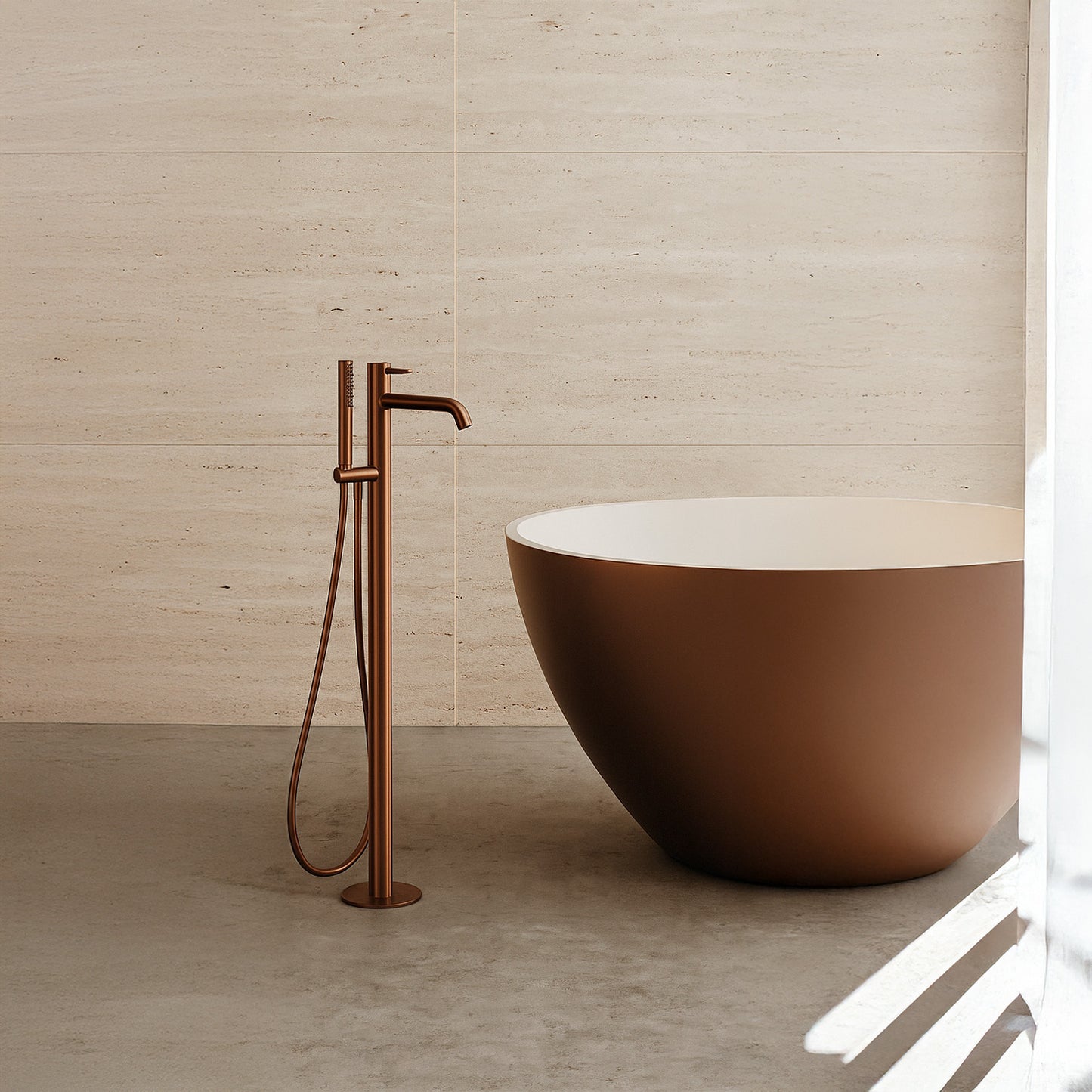 Miniducha de acero inoxidable Sined Carloforte Oro Rosa: ele