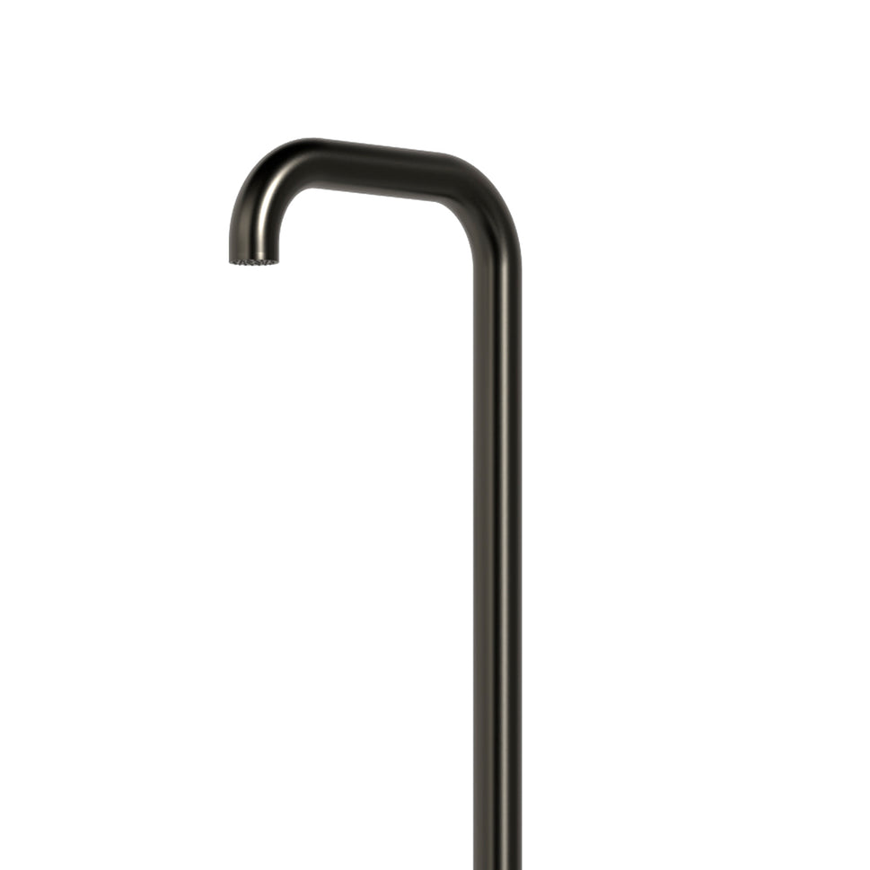 SINED Ducha de Piscina en Acero Inoxidable 316L Color Canna Fucile mezclador agua calientefría 230cm y accesorios integrados ideal para exteriores e interiores modelo DOCCIA CHIA CANNA FUCILE