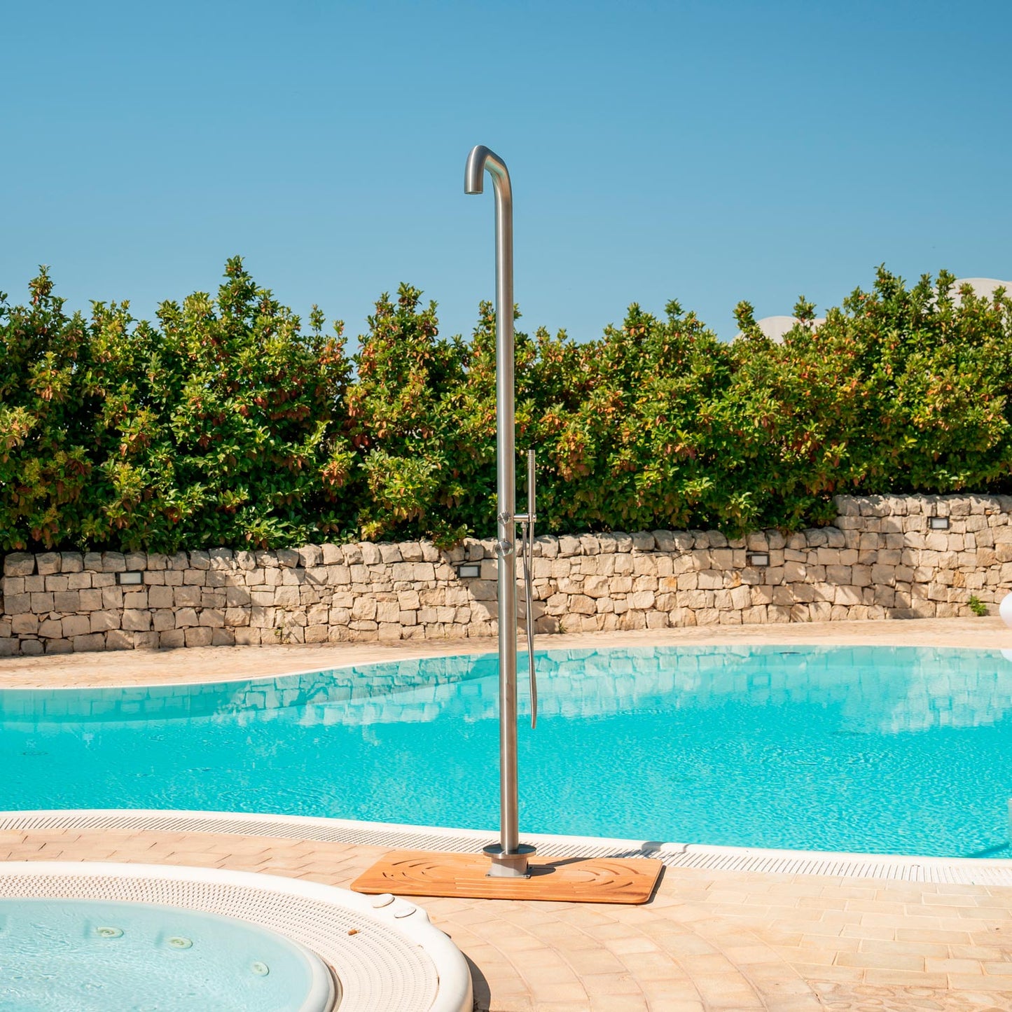 Ducha exterior SINED DOCCIA-CHIA-INOX de acero inoxidable AI