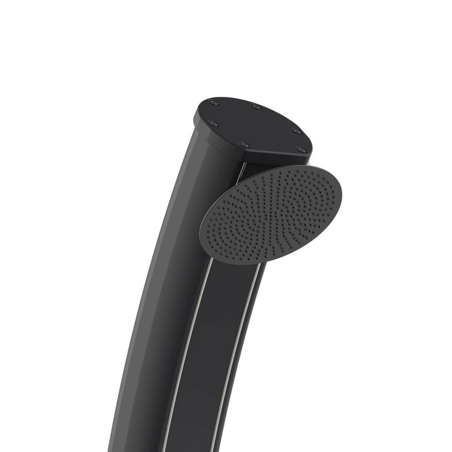 Ducha solar ecológica Dafne negra, diseño elegante y duradero