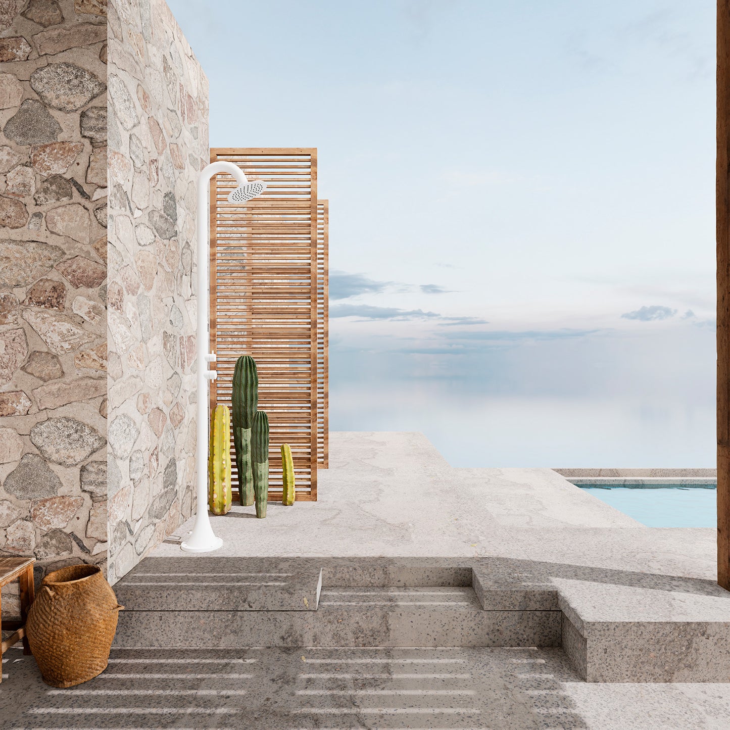 Ducha Luna d Blanca Inox: Elegancia y Durabilidad en Acero I