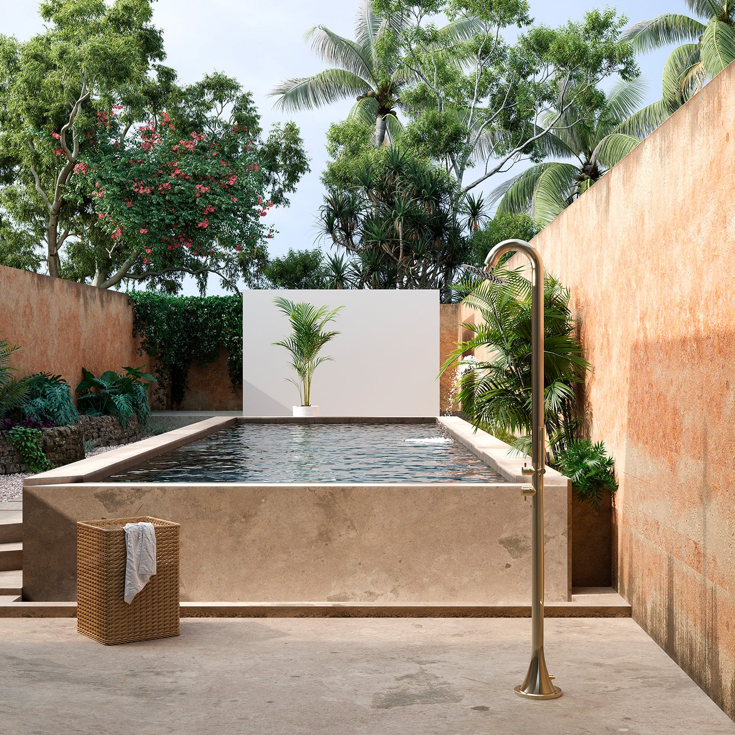 Ducha Luna de Acero Inoxidable 316L con Teleducha