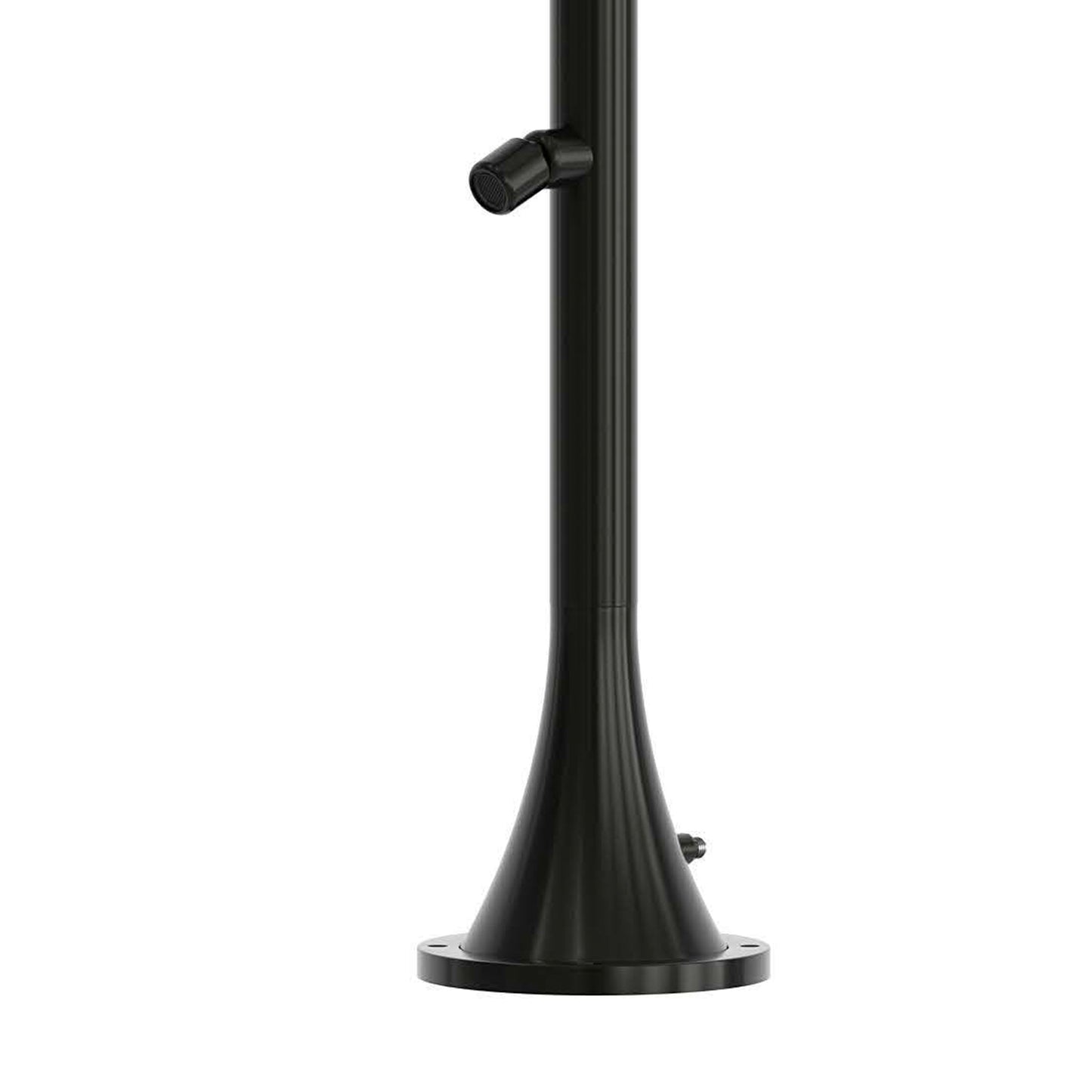 Ducha exterior Luna D negra de acero inoxidable 316L