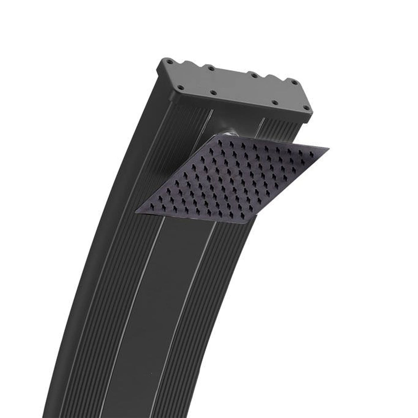 Ducha solar de aluminio negro 30L con diseño elegante y duradero