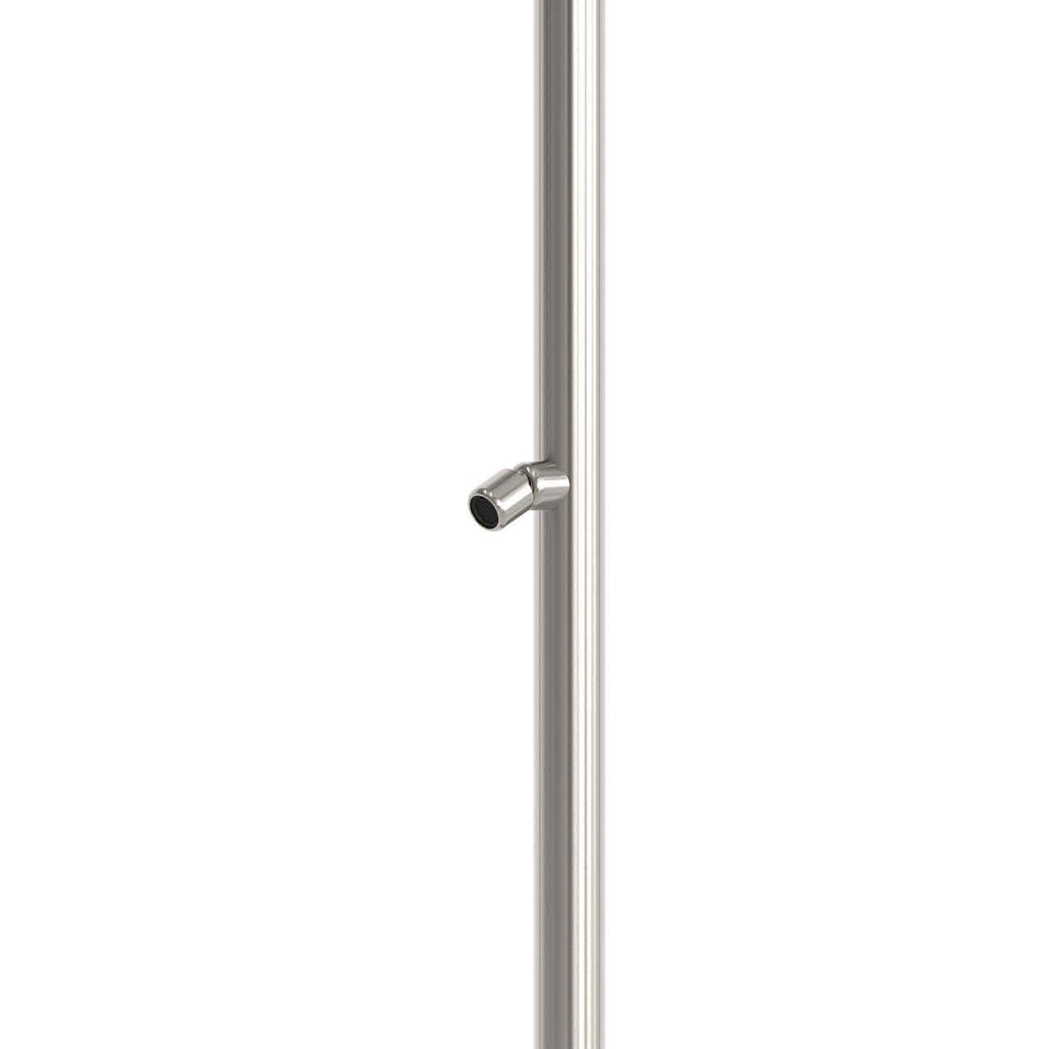 Sined Quartu Acero Inoxidable 316l Ducha Exterior con Rociador y Lavapies h 2289 cm Conexiones Ocultas de Acero Inoxidable en la Base