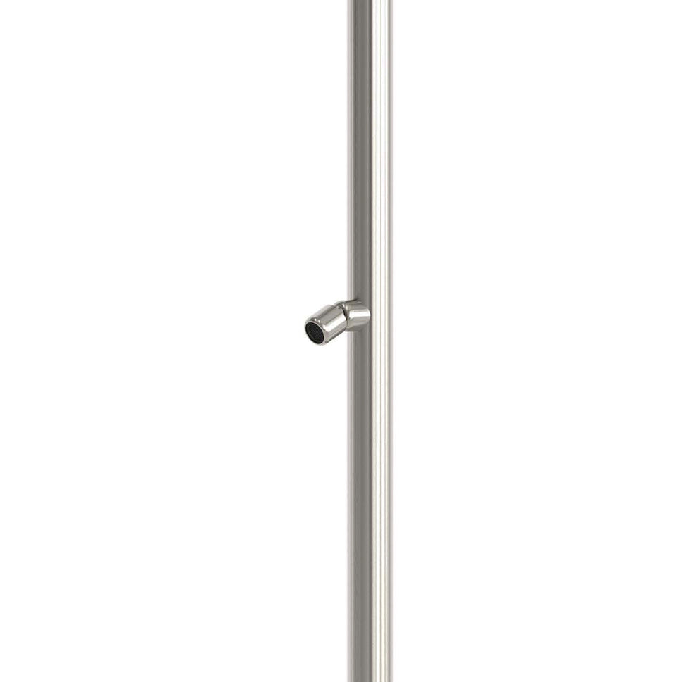 Sined Quartu Acero Inoxidable 316l Ducha Exterior con Rociador y Lavapies h 2289 cm Conexiones Ocultas de Acero Inoxidable en la Base
