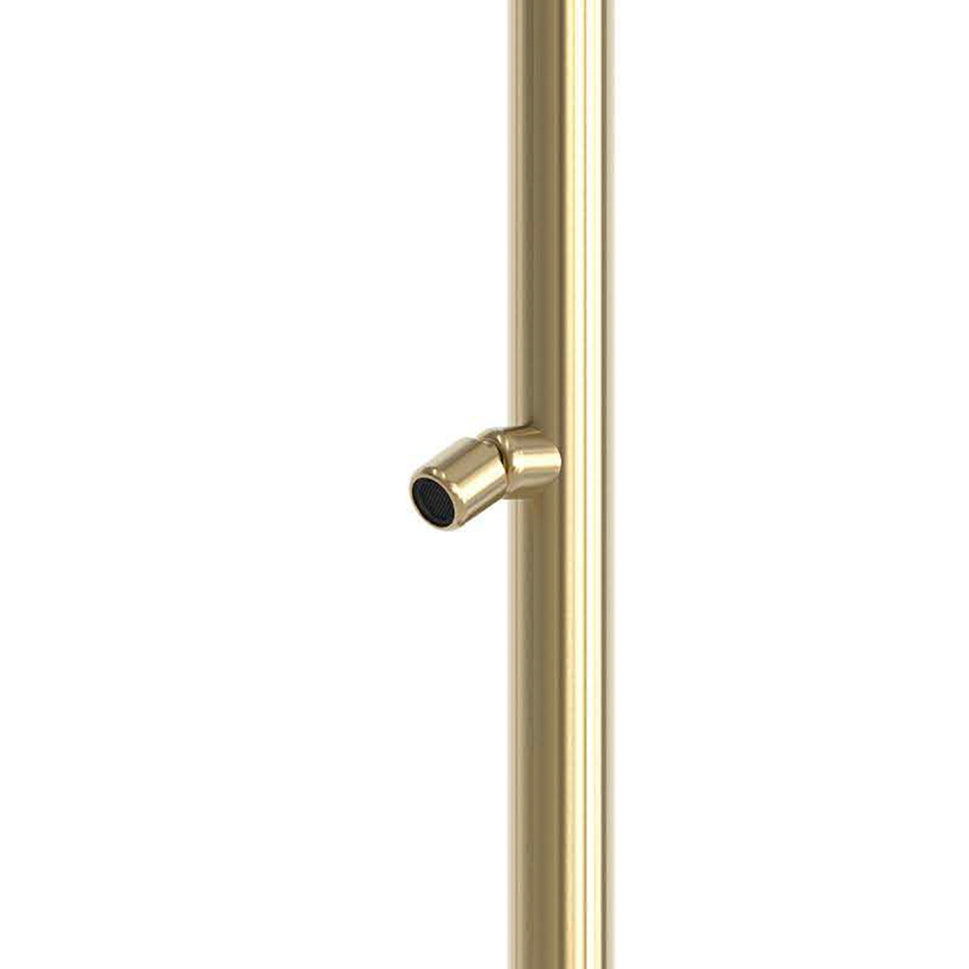 Sined Quartu Acero Inoxidable 316l Ducha Exterior con Rociador y Lavapies h 2289 cm Inox Oro Con Rociador Desviador y Lavapies