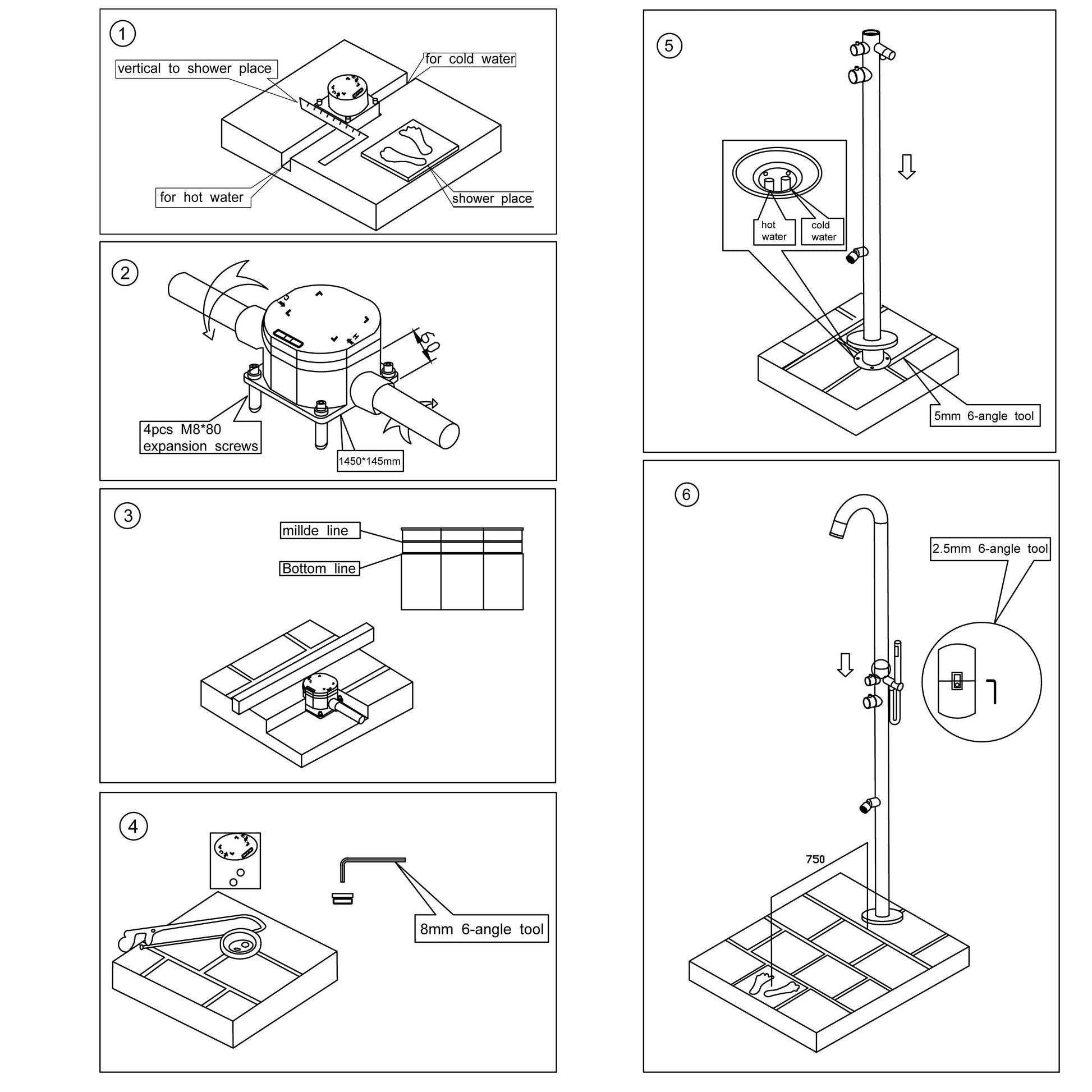 Entrega rápida y gratuita en Italia Ducha exterior clásica