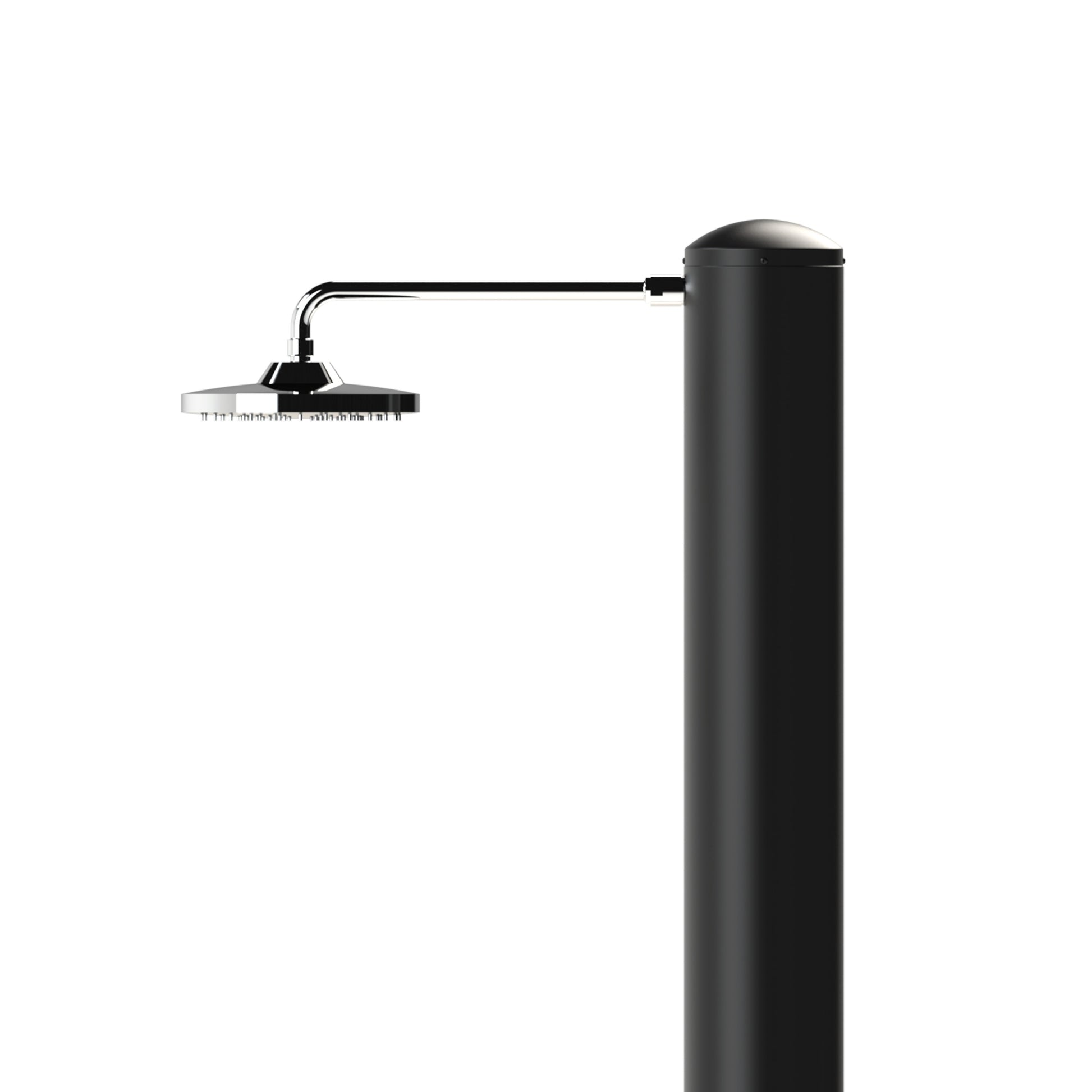 Stainless Steel Garden Shower With Mixer and Foot Wash 28 Liters Black