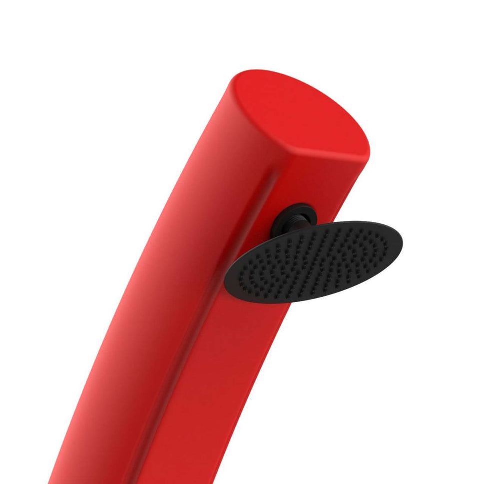 Douche Solaire Pour Piscine Rouge Sole De Jardin Sined