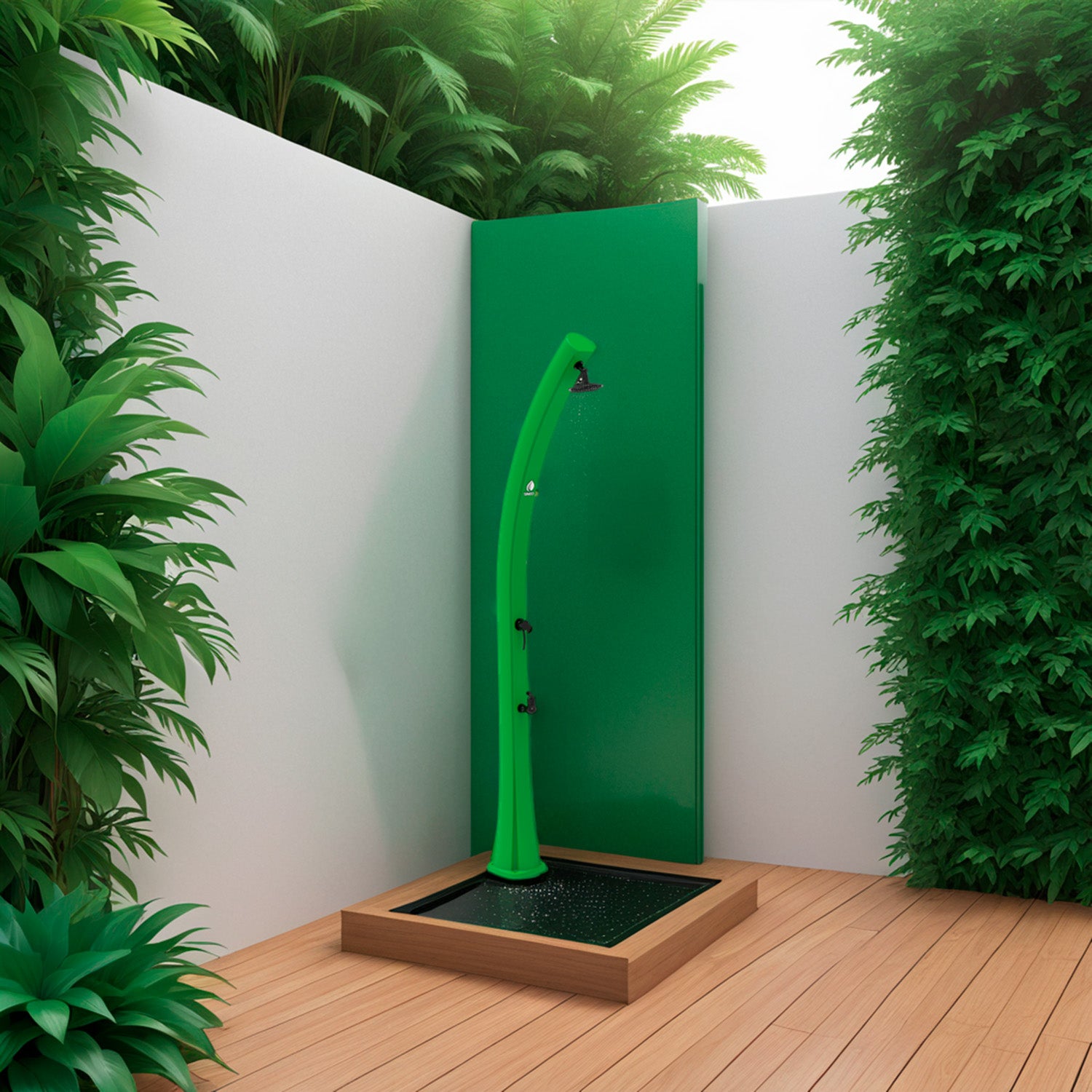 Garden Solar Heating Shower Sole Verde Sined