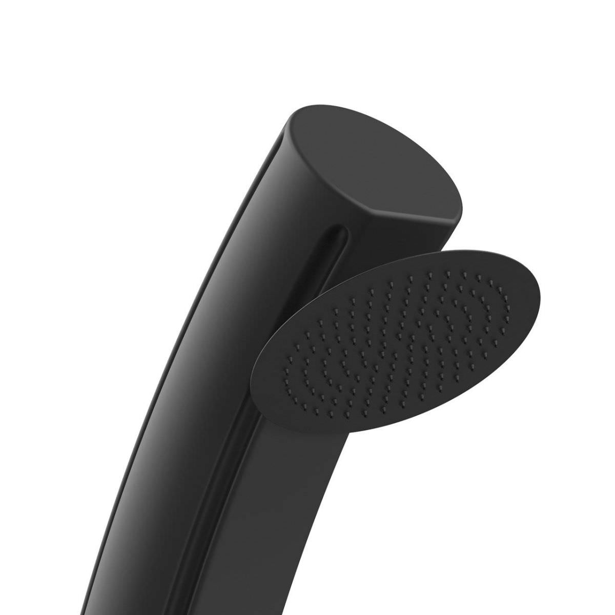 Ducha solar negra SINED para jardín y piscina, diseño elegante y duradero
