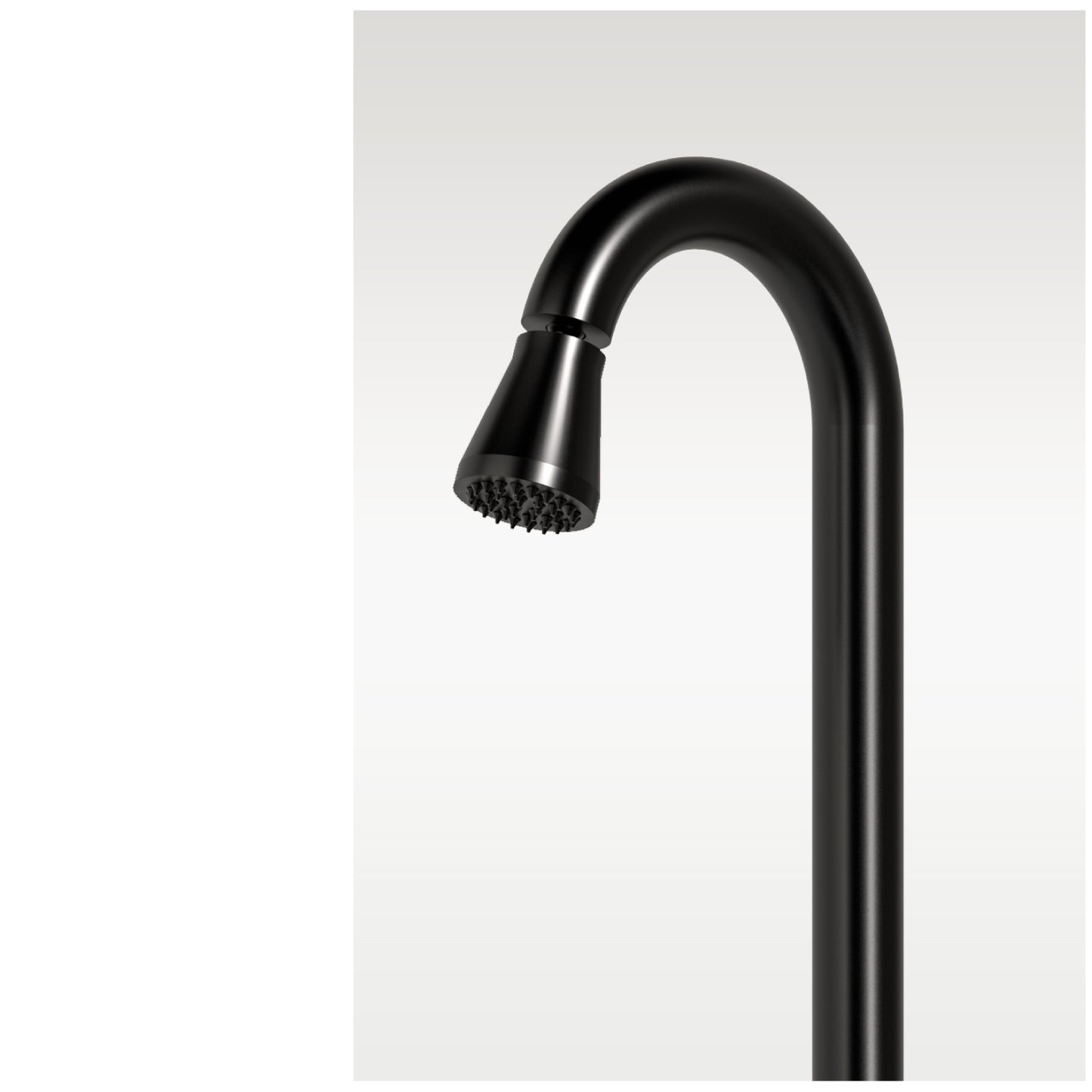 Ducha exterior de acero inoxidable negro Sined Stintino: cal