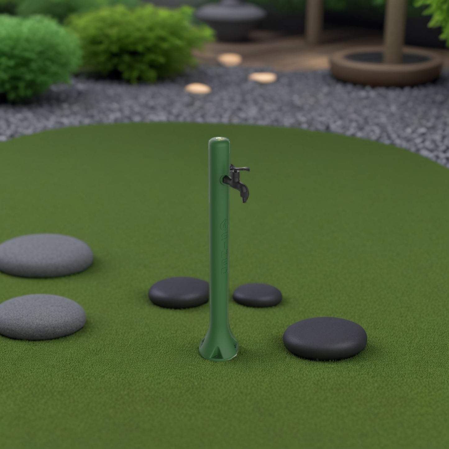 Fontana de jardín verde SINED: diseño elegante y resistente