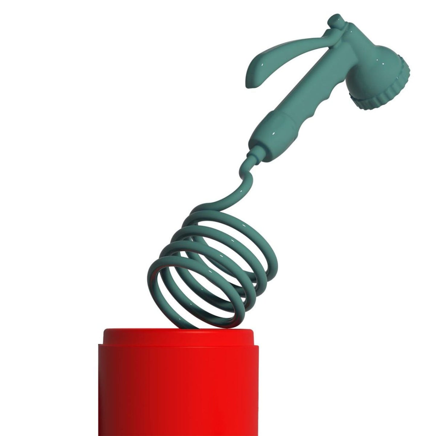 Fuente de jardín roja Tritone-Pro: diseño elegante y durader