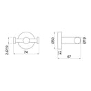 Cambia immagine Gancio doppio in acciaio inox 316L: eleganza e resistenza 3