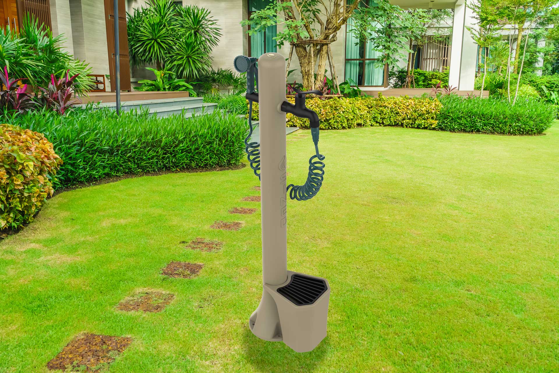 Sined Acqua Pro Fontein en Emmer 5 l Polyethyleen met Grijze Duif Pistool