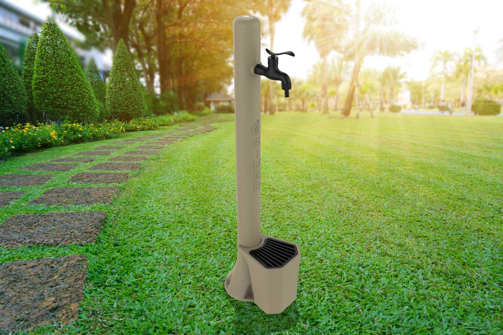 Sined Kit Acqua Kit Bestaande Uit Fontein en 5 l Grijs Duif Polyethyleen Emmer