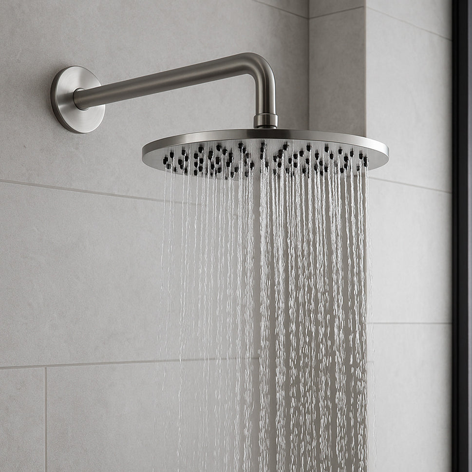 SINED 25 cm mat RVS douchearmset voor wandmontage, roestvrij staal 316L - Model LEVANTE