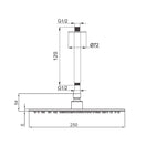 Verander naar de afbeelding Kit Soffione Inox 25 cm Soffitto: Elegante y Resistente 4