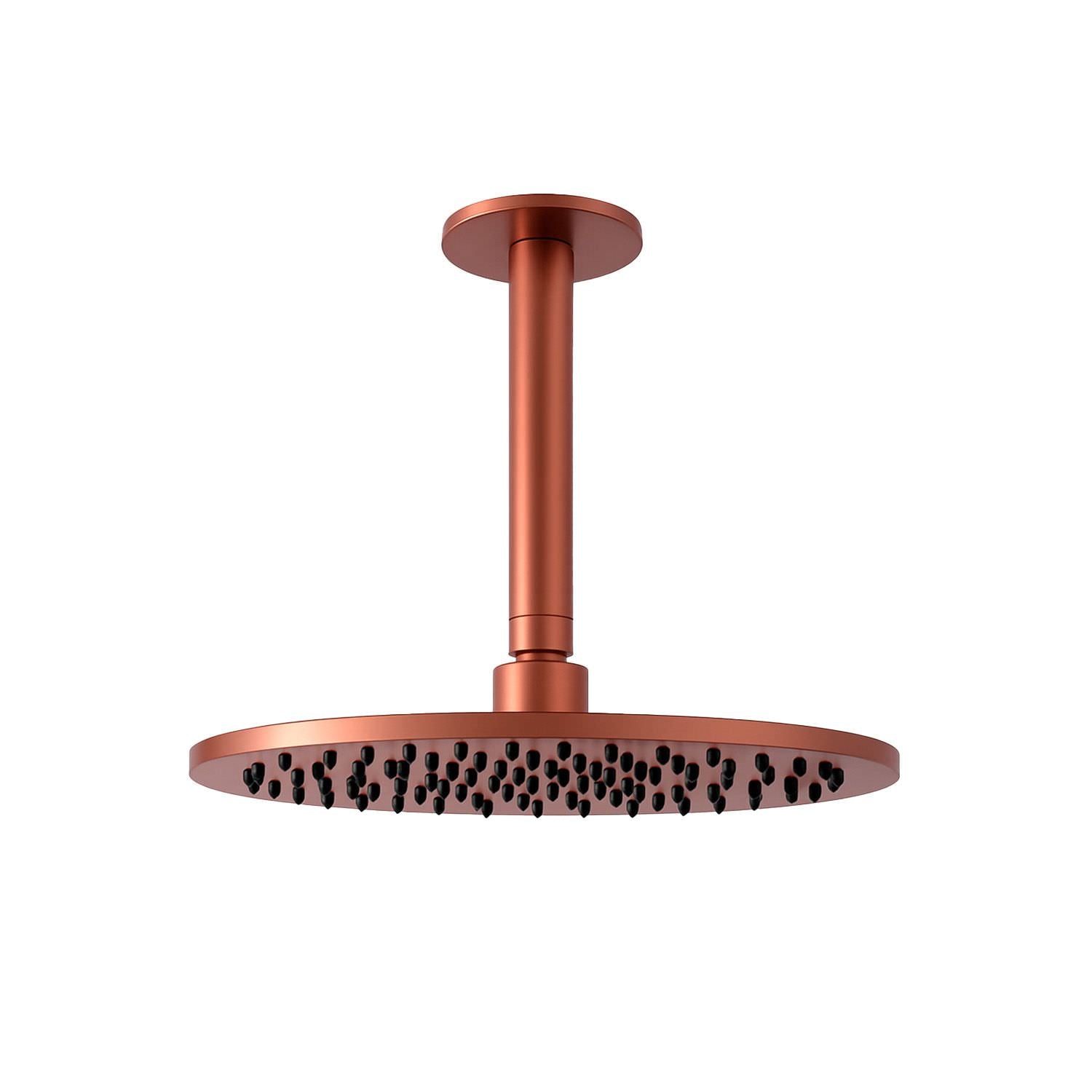 SINED Kit Arm Soffione RVS 25 cm Plafond in Satin 316L Staal Inclusief Arm en Soffione Ideaal voor Binnen- en Buiteninstallatie Ontwerp Bestand tegen Corrosie Model Levante