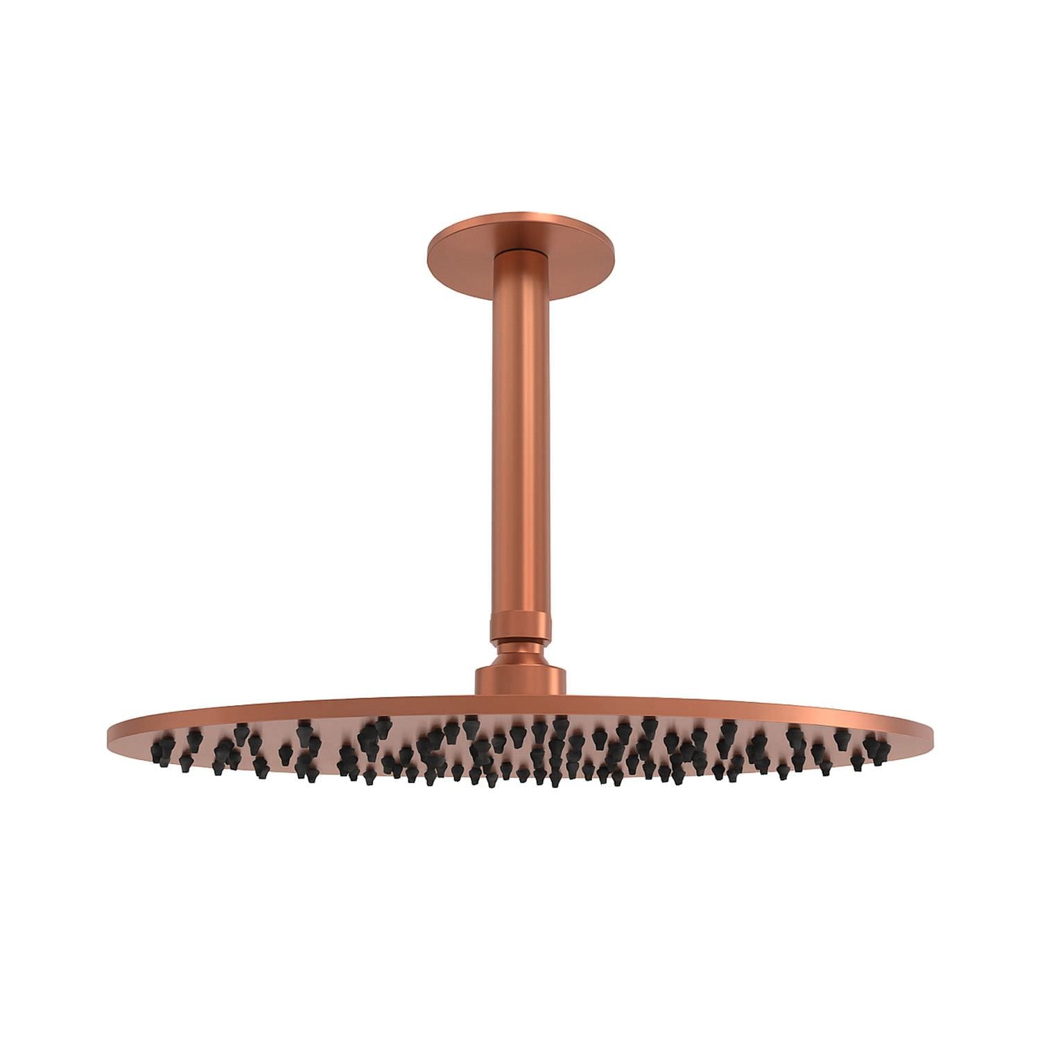 SINED Kit Armatuur RVS 30cm Plafond Esdoorn RVS 316L met Roségoud PVD-afwerking, installatie voor binnen en buiten, corrosiebestendig ontwerp, model LEVANTE