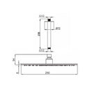 Verander naar de afbeelding Kit braccio soffione inox 25 cm: eleganza e durata per il tu 4