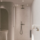 Verander naar de afbeelding Kit braccio soffione inox 25 cm: eleganza e durata per il tu 3