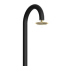 Cambiar a la imagen Ducha de aluminio negro y dorado con teleducha móvil 2