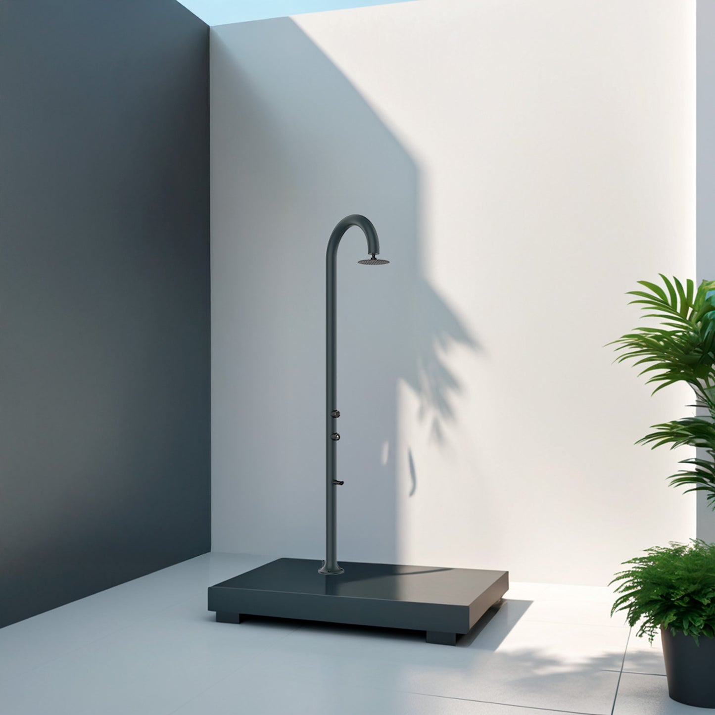 Ducha Sined Luna-Alu-Grigia: diseño elegante y funcional