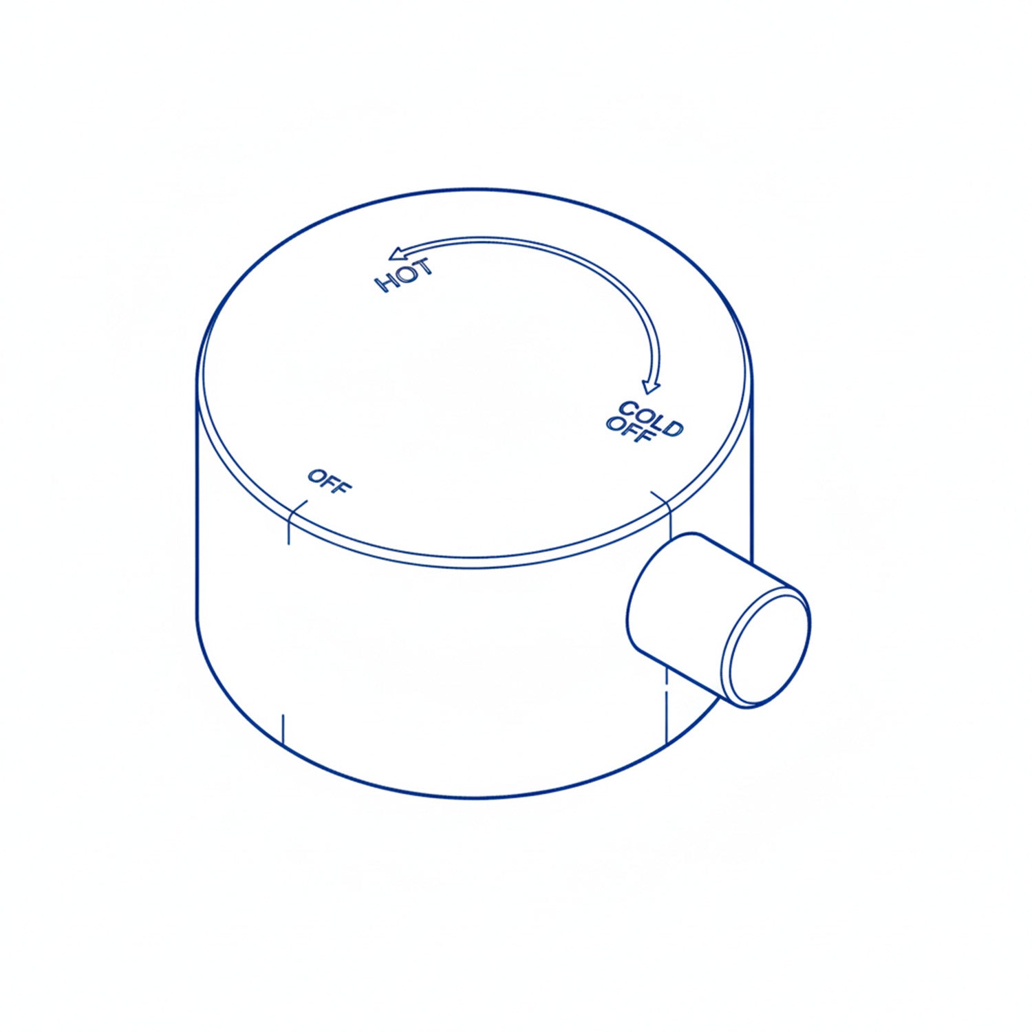 Edelstahlgriff für Gartendusche