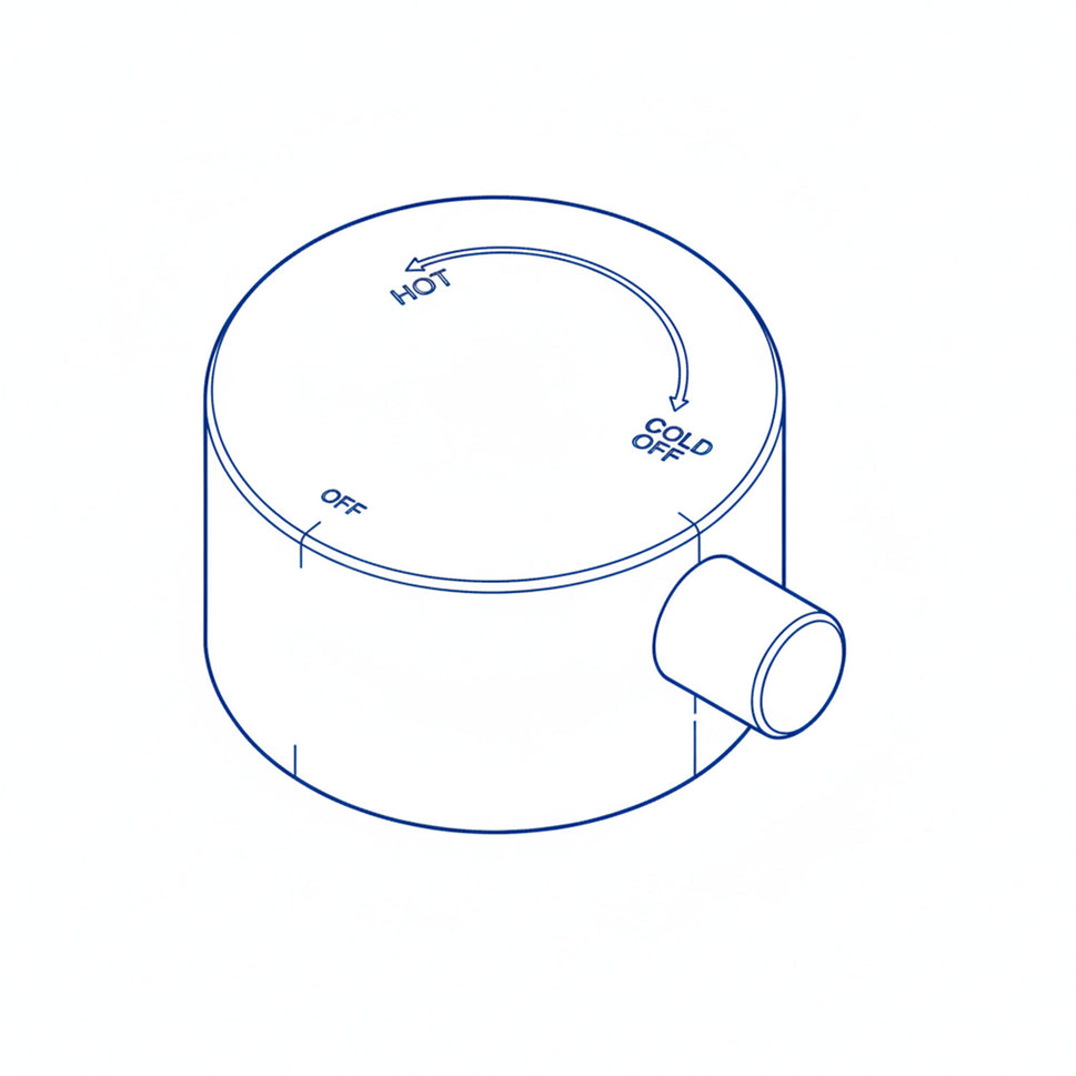 Edelstahlgriff für Gartendusche
