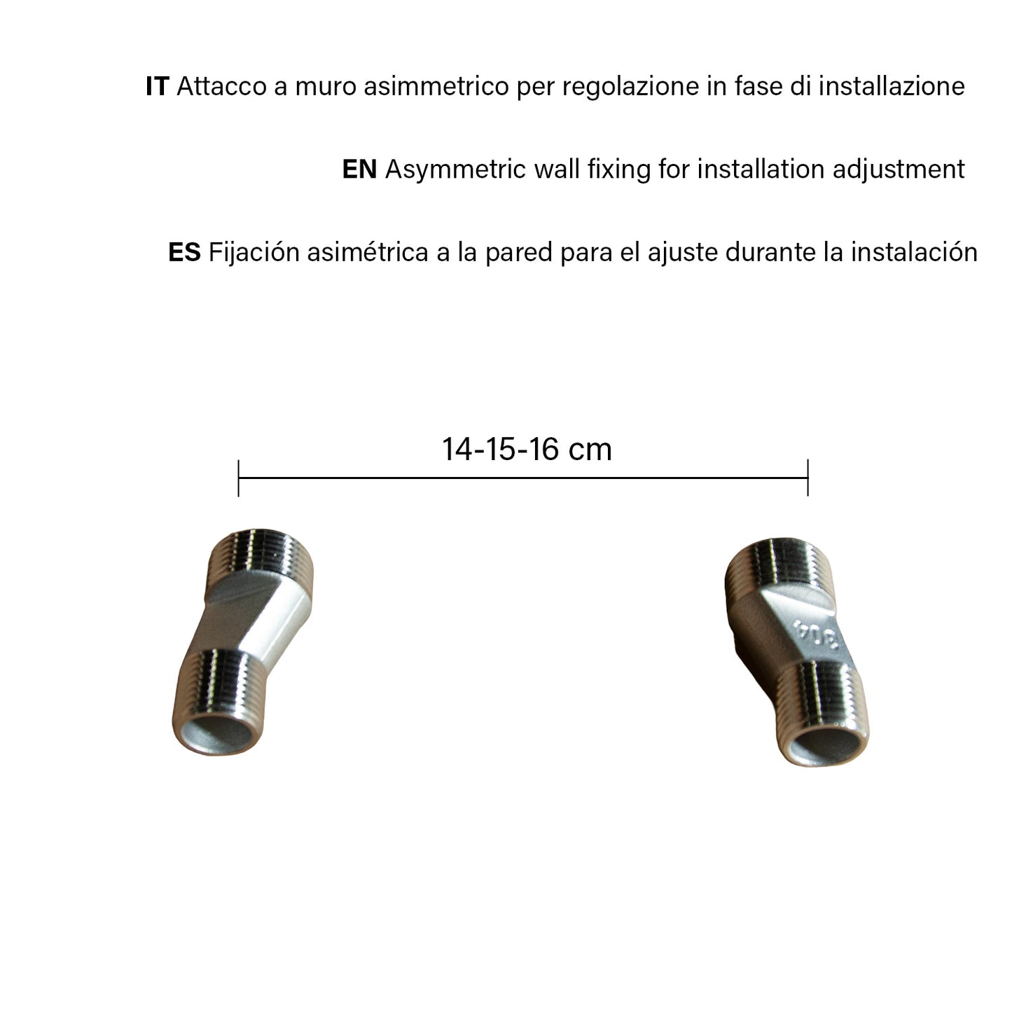 Mezclador de ducha Levante Inox: elegancia y durabilidad