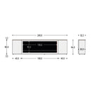 Mudar para a imagem Mueble TV Madera Marron Para Chimenea Electrica 3