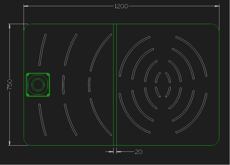 Pedana Okume con ducha SINED y C-BOX: elegancia y durabilida