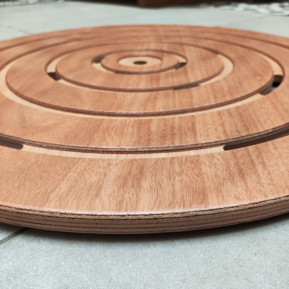 Plateau de Douche Okume Rose Design Rond Résistant et Élégant Sined