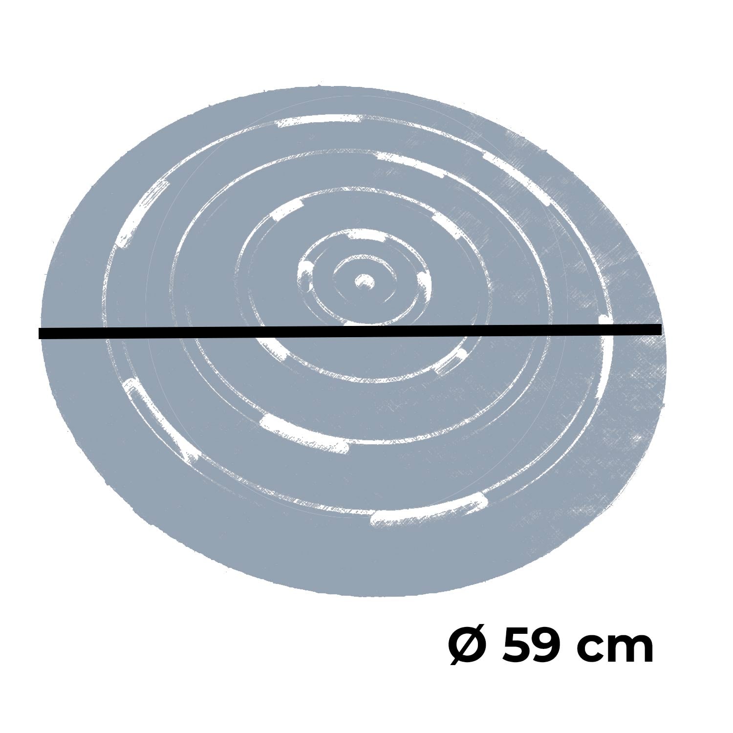 Plateau de Douche Okume Rose Design Rond Résistant et Élégant Sined