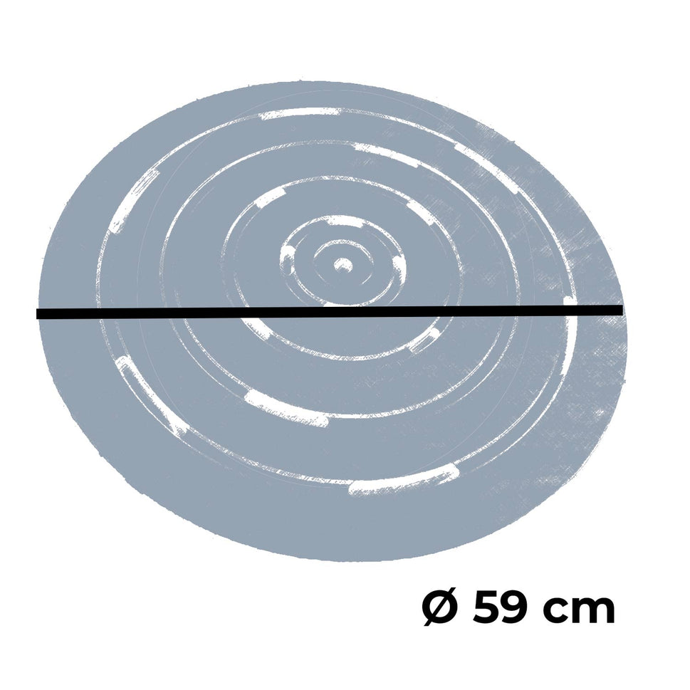 Plateau de Douche Okume Rose Design Rond Résistant et Élégant Sined