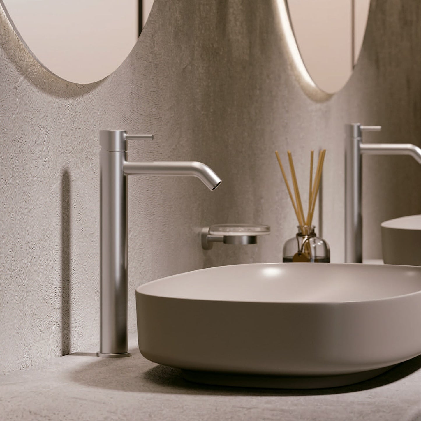 Rubinetto lavabo inox Levante alto: elegancia y durabilidad
