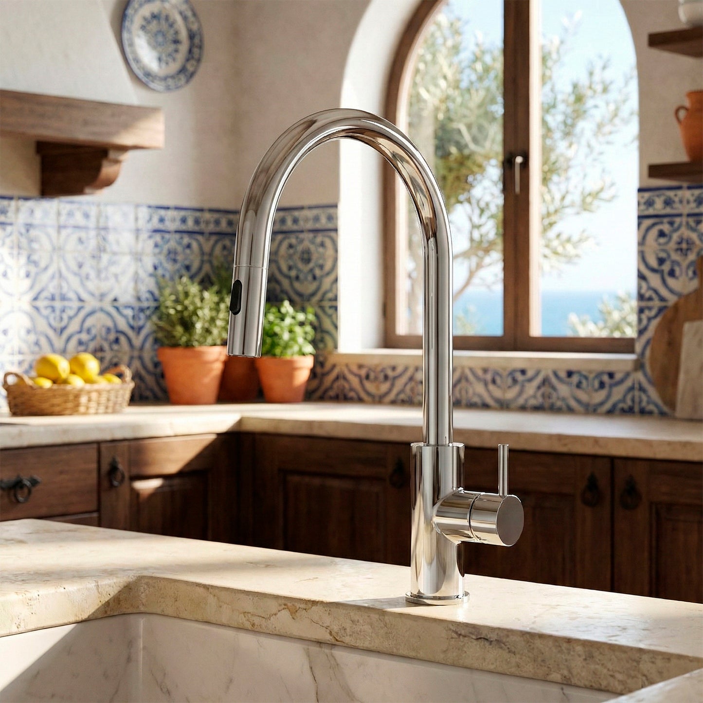 Rubinetto Levante Inox 316L: diseño elegante y duradero