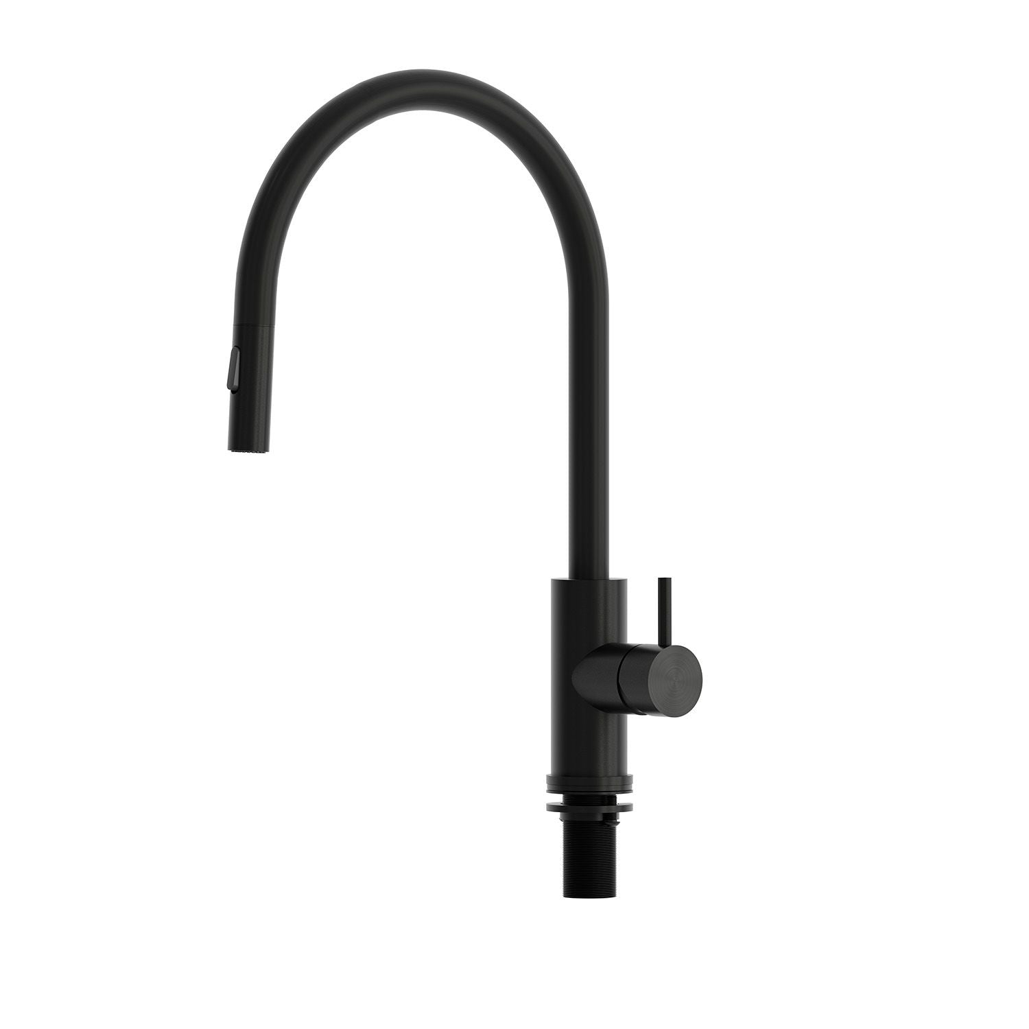 SINED Grifo de cocina extraíble negro en acero inoxidable 316L LEVANTE