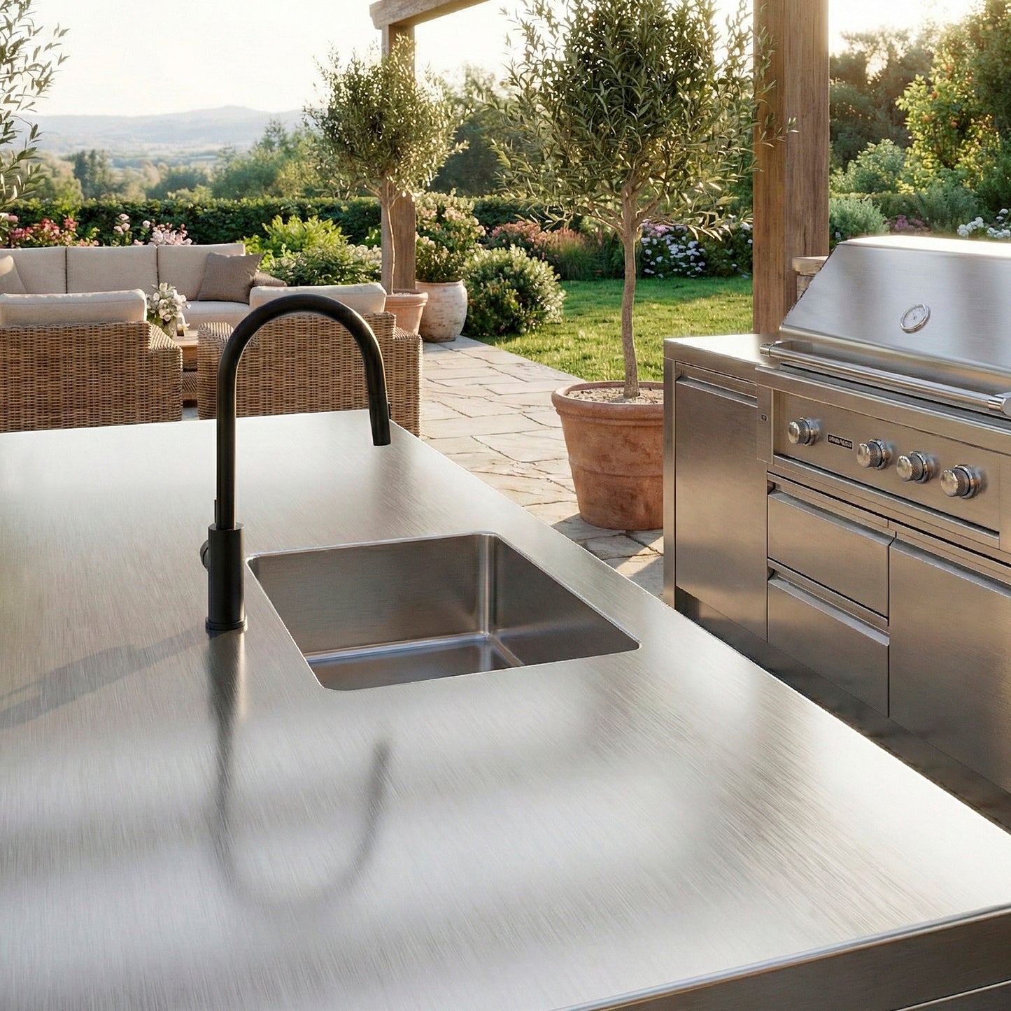 Rubinetto cocina SINED Levante negro inox 316L: calidad y estilo