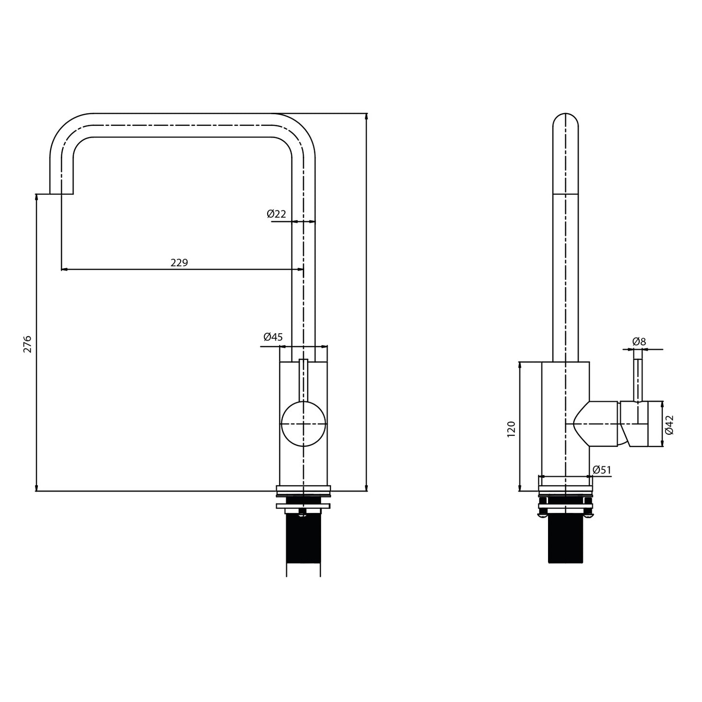 Rubinetto Levante Inox 316L: elegancia y durabilidad para tu cocina